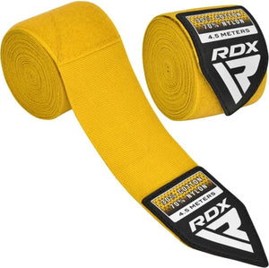 Rdx wx plus - professionele boksbandages - hand wraps - geel