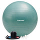 Tunturi anti burst fitness bal met pomp - yoga bal 65 cm - pilates bal - zwangerschapsbal – 220 kg gebruikersgewicht - incl trainingsapp – petrol