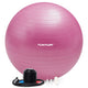 Tunturi anti burst fitness bal met pomp - yoga bal 75 cm - pilates bal - zwangerschapsbal – 220 kg gebruikersgewicht - incl trainingsapp – paars