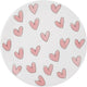 Blond amsterdam , even bijkletsen, pink: bord 22 cm hearts