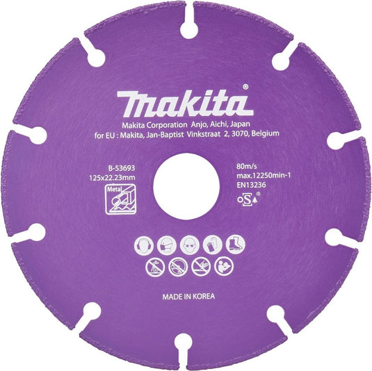 Makita toebehoren - diamantschijf voor metaal 125x22,2 mm b-53693