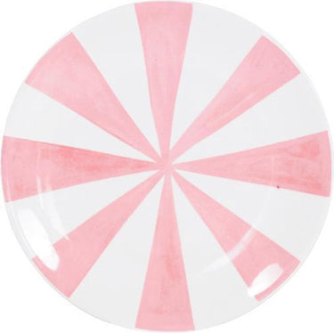 Blond amsterdam bord - stripes - ø 18 cm