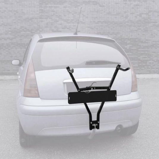 Carpoint fietsdrager – trekhaak bevestiging – met kentekenplaathouder – compact en stevig – 15 kg draagvermogen