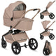 Lionelo freya 2in1 kinderwagen – reiswieg wandelwagen – vanaf geboorte tot 22 kg – premium buggy - pu-wielen met vering – voor- achterwaarts zitje – upf50+ kap – compleet accessoiresysteem