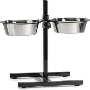 Beeztees standaard - hondenvoer- en drinkbak - zwart - 28 cm
