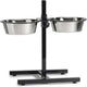 Beeztees standaard - hondenvoer- en drinkbak - zwart - 28 cm