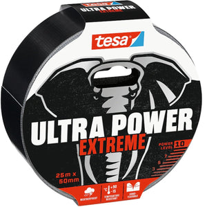 Reparatietape tesa ultra power extreme zwart 10m