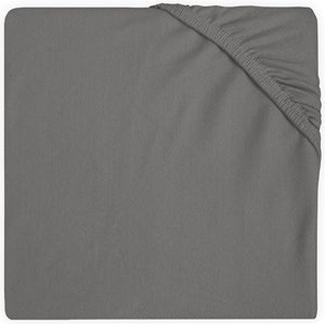 Jollein - baby - hoeslaken wieg jersey (storm grey) - katoen - hoeslaken wieg - 40 50x80 90cm