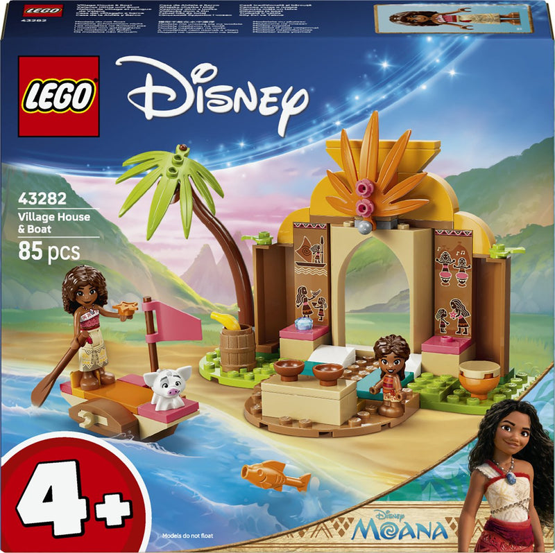 Afbeelding laden in galerijviewer, Lego ǀ disney vaiana dorpshuis en boot bouwbaar speelgoed voor kinderen met dieren figuur 43282
