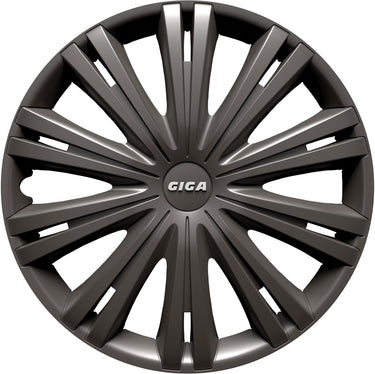 Carpoint wieldoppenset gigadark 16 inch antraciet 4 stuks