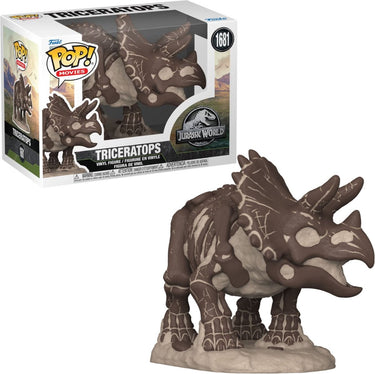 Funko jurassic park jurassic world - triceratops vinylfiguur 1681 pop! meerkleurig pvc -