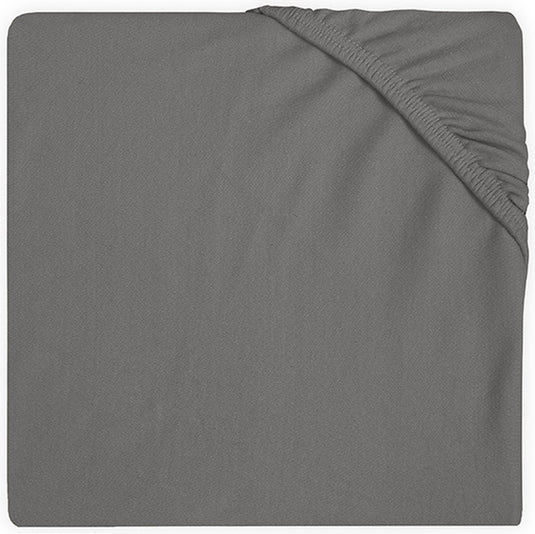 Jollein - baby - hoeslaken wieg jersey (storm grey) - katoen - hoeslaken wieg - 40 50x80 90cm