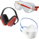 Wolfcraft - veiligheidsbril set - 3 delig - inclusief stofmasker en gehoorbrscherming - 4980000