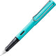 Lamy al-star turmaline vulpen | aluminium behuizing | ergonomische grip | stalen penpunt b | inclusief t 10 blauwe inkt