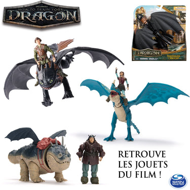 Dreamworks dragons how to train your dragon - hoe tem je een draak - akelige adder en astrid - viking duo actiefiguren - speelgoed