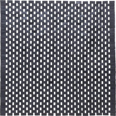 Sealskin woodblock - badmat 60x60 cm - 100% gerecycled hout - teak zwart