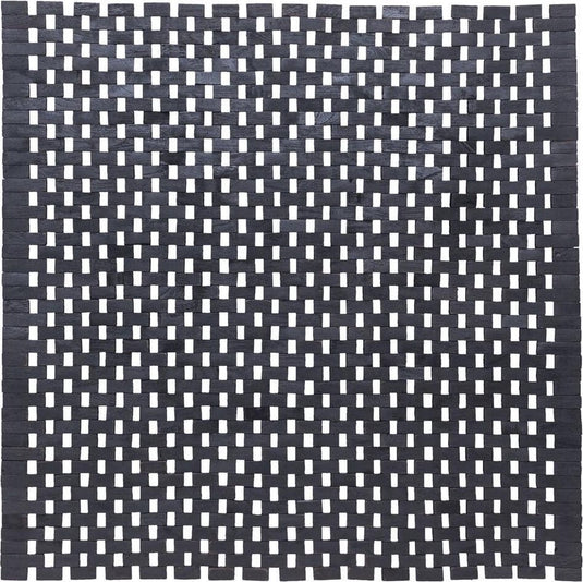 Sealskin woodblock - badmat 60x60 cm - 100% gerecycled hout - teak zwart