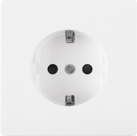 Schneider electric merten d-life contactdoos - inbouw - 1-voudig - randaarde - polarwit