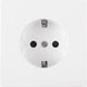 Schneider electric merten d-life contactdoos - inbouw - 1-voudig - randaarde - polarwit