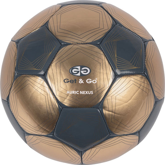 Get go voetbal gold line - goud grijs - maat 5 - diameter ca. 22 cm