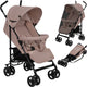 Lionelo elia - buggy - lichte 7kg en duurzame kinderwagen - paraplu buggy - 5-punts gordel - rijke set - grote mand - muskietennet - geschikt voor kinderen tot 15 kg - verstelbare rugleuning tot ligpositie en voetensteun - van 6 maanden tot 5 jaar