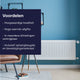 Plieger compact paneelradiator type 11 - wit - 50 x 100 cm