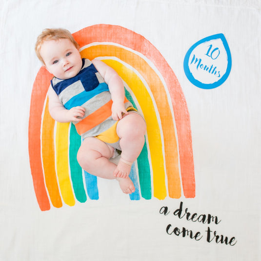 Lulujo baby's first year - swaddle cards - a dream come true
