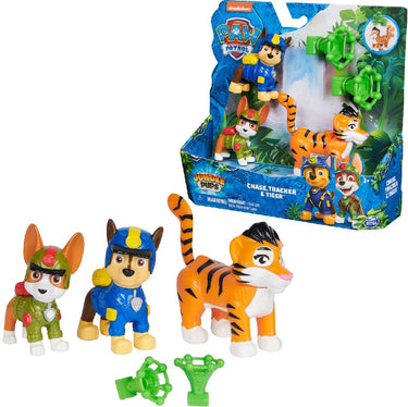 Paw patrol jungle pups - chase met tracker en tijger - speelfiguren met projectielwerper
