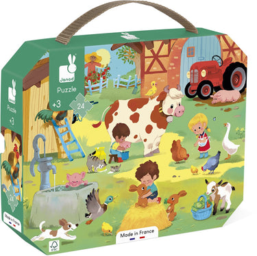 Janod - puzzel - op de boerderij