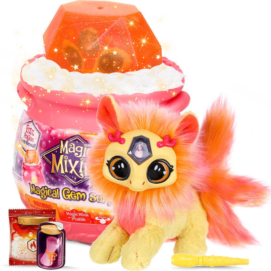 Magic mixies magical gem surprise magische toverketel vuur - maak je mixie plushie
