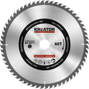 Kreator krt020428 zaagblad hout 254 mm -60t
