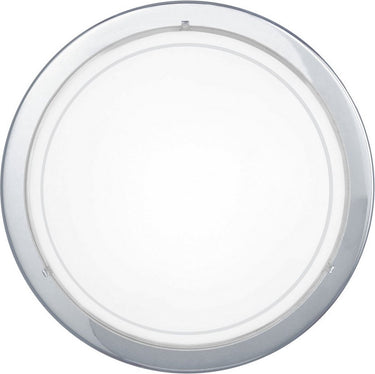 Eglo planet 1 plafond- en wandlamp - e27 - ø 29 cm - grijs wit