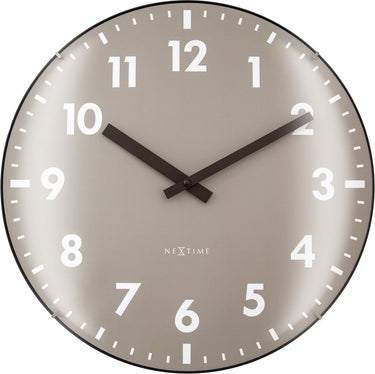 Nextime duomo – wandklok – 35 cm – koepelglas – khaki – stil