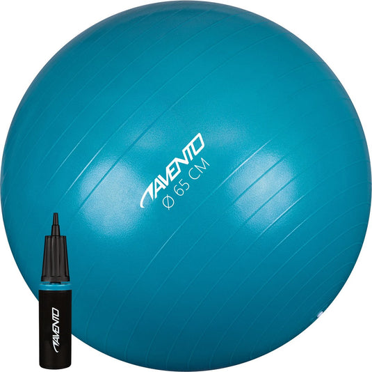 Avento fitness gymbal + pomp - ø 65cm - blauw