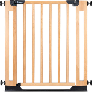 Hauck clear step easyclose eco - stevig deur en traphekje van beukenhout - beech