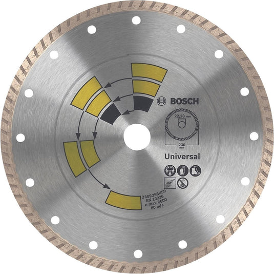 Bosch - diamantdoorslijpschijf universal turbo 115 x 22 x 2,0 x 8,0 mm