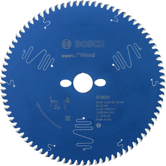 Bosch blad expert for wood 254x30x2.6 1.8x80 t