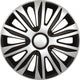 Carpoint wieldoppen nardo 16 inch abs zilver zwart set van 4