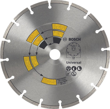 Bosch - diamantdoorslijpschijf universal 125 x 22 x 1,7 x 7,0 mm