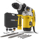 Powerplus elektrische klopboormachine powx1175 - 4 in 1: boren hamerboren beitelen en beitelrotatie, 1600 w boormachine, 5 j, sds plus, 6 accessoires