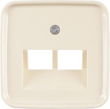 Busch-jaeger si centraalplaat creme tel data 2x8pl