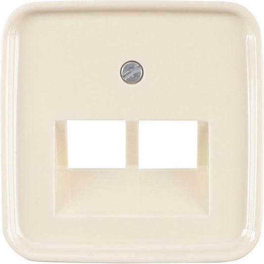 Busch-jaeger si centraalplaat creme tel data 2x8pl