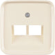 Busch-jaeger si centraalplaat creme tel data 2x8pl