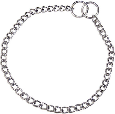 Hs sprenger dog collar silver 2,5 mm links twisted (60 cm)