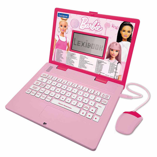 Lexibook barbie tweetalige educatieve laptop - 124 activiteiten in het engels duits
