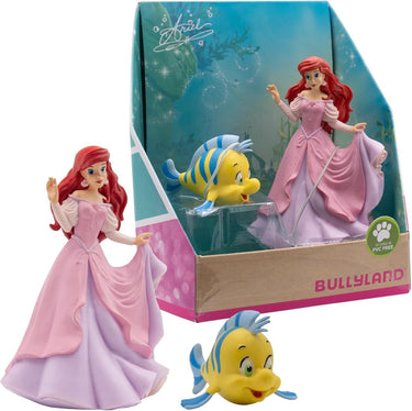 Bullyland 13437 – speelset disney de kleine zeemeermin met ariel en botje – levensecht en detailrijk vormgegeven – ideaal als taartfiguur, verzamelobject of cadeautje voor kinderen vanaf 3 jaar