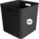 Sunware sigma home cube box 25l - 31.8x31.8x31.1 cm - zwart