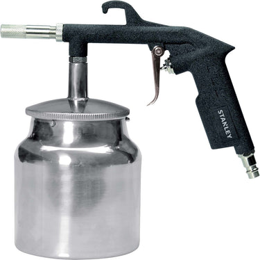 Stanley zandstraalpistool met reservoir 156063xstn- reservoir 1l - voor compressor - max. 8bar - 300l min - staal - zilver