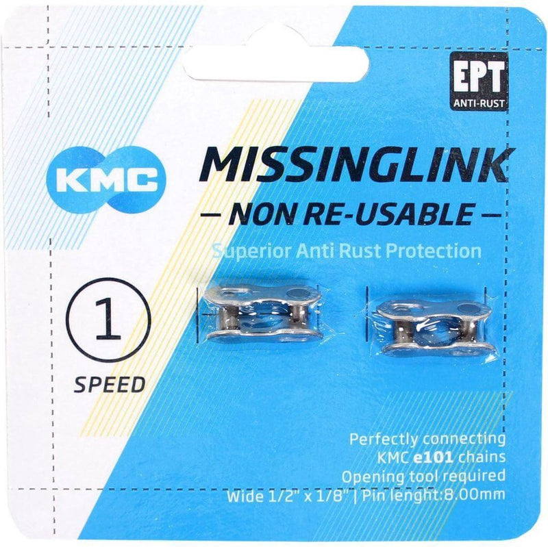 Load image into Gallery viewer, KMC Sluitschakel MissingLink e101NR EPT zilver single v(2)
