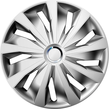 Carpoint wieldoppenset grip pro 15 inch zilver 4 stuks